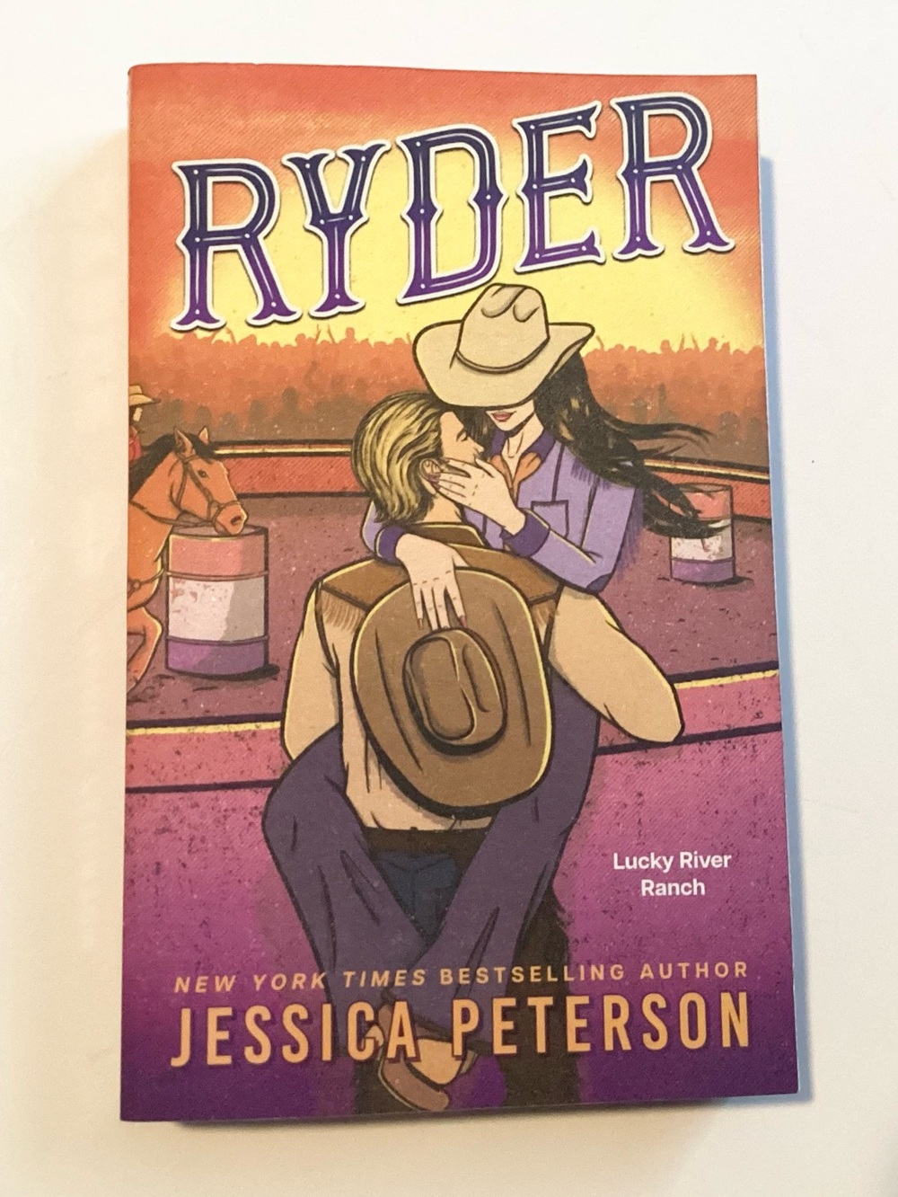 Ryder by Jessica Peterson Paperback Book Lucky River Ranch series Sprayed Edges